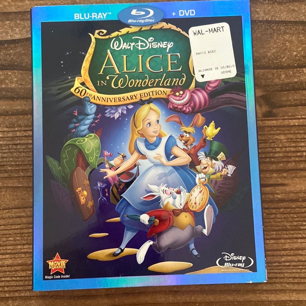 Disney Alice in Wonderland 60th Anniversary Edition Blu-Ray + DVD